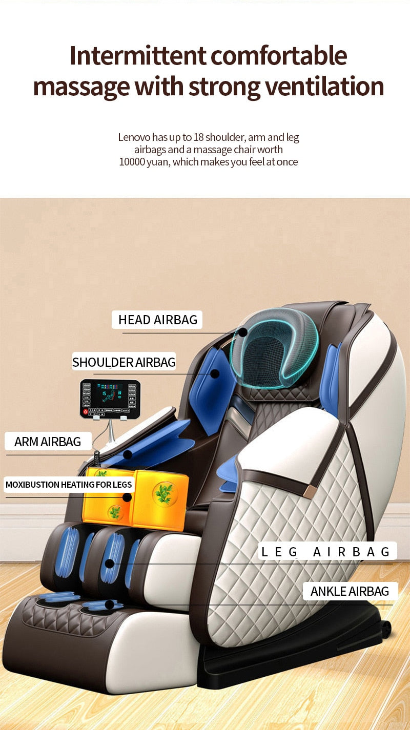 Luxurious Zero-Gravity Full Body Massage Chair